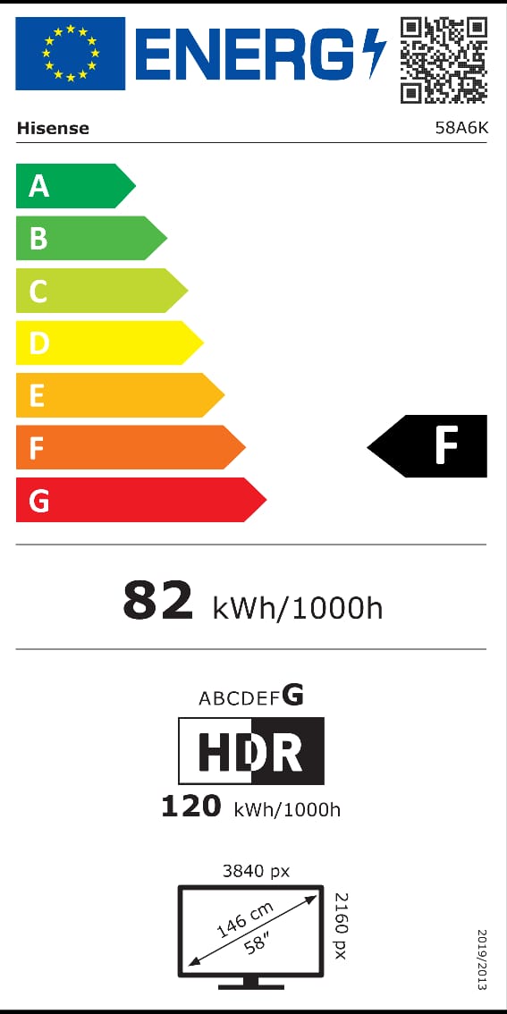 TELEVISEUR HISENSE 58" LED UHD 4K SMART VIDAA 58A6K TELEVISEUR HISENSE 58" LED UHD 4K SMART VIDAA 58A6K