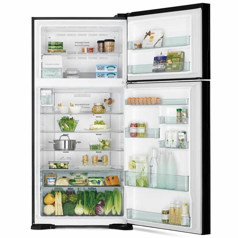 REFRIGERATEUR HITACHI COMBINE 2PORTES 550LITRES NOIR RW6907PB REFRIGERATEUR HITACHI COMBINE 2PORTES 550LITRES NOIR RW6907PB