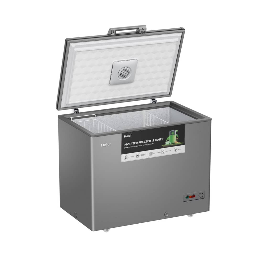 CONGELATEUR HAIER HORIZONTAL 450LITRES INVERTER GRIS 368VS CONGELATEUR HAIER HORIZONTAL 450LITRES INVERTER GRIS 368VS