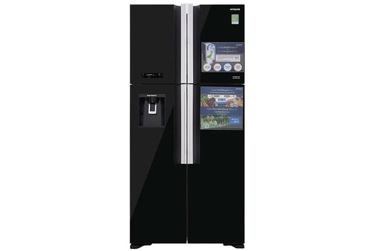 Réfrigérateur HITACHI 4 portes 550 litres avec fontaine noir RW690P7PB
