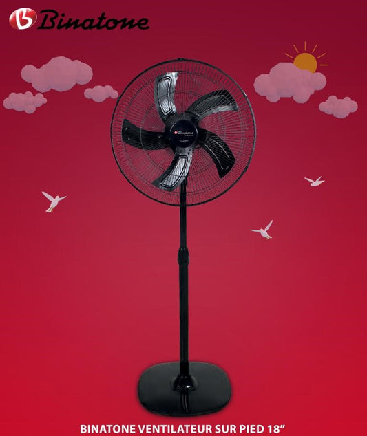 VENTILATEUR BINATONE 18" SUR PIED TS1880