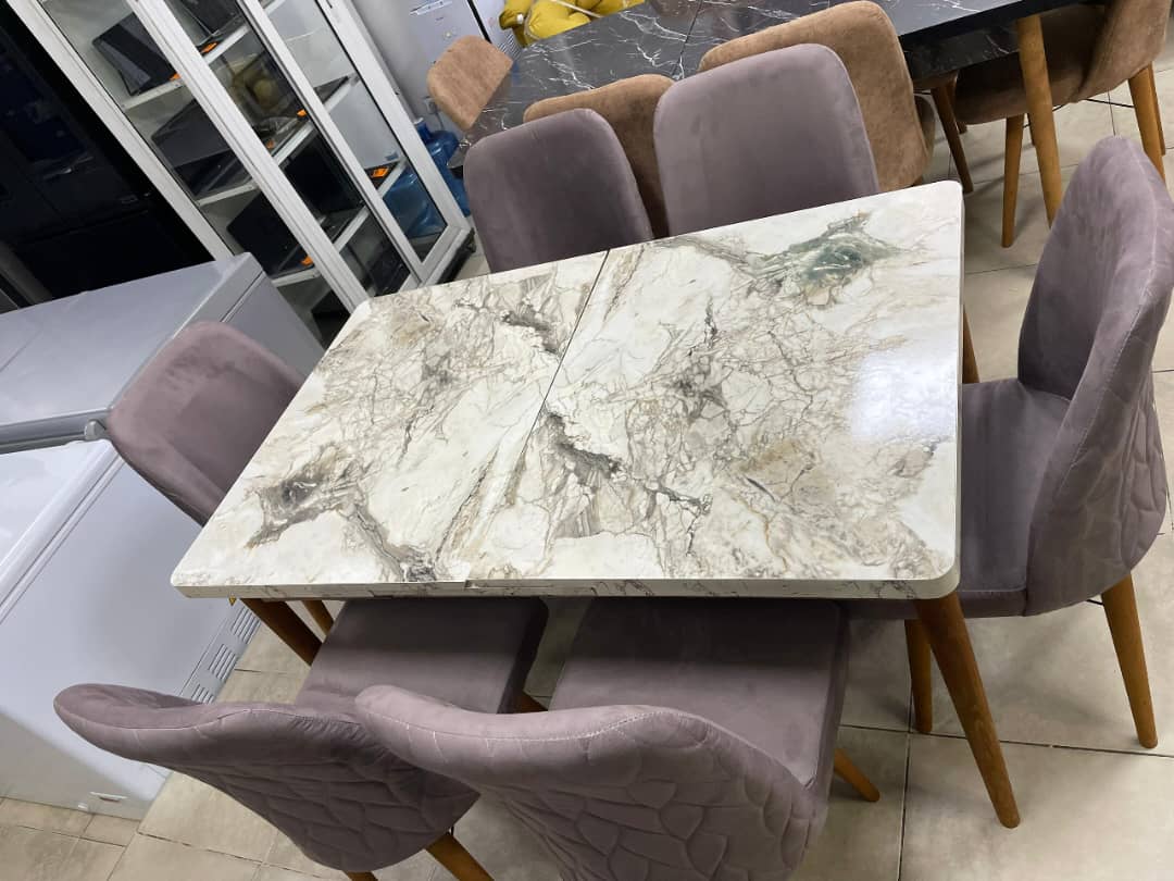 TABLE A MANGER 6PLACES EXTENSIBLE 80X130/80X170 BOIS BLANC MAUVE B50 TABLE A MANGER 6PLACES EXTENSIBLE 80X130/80X170 BOIS BLANC MAUVE B50