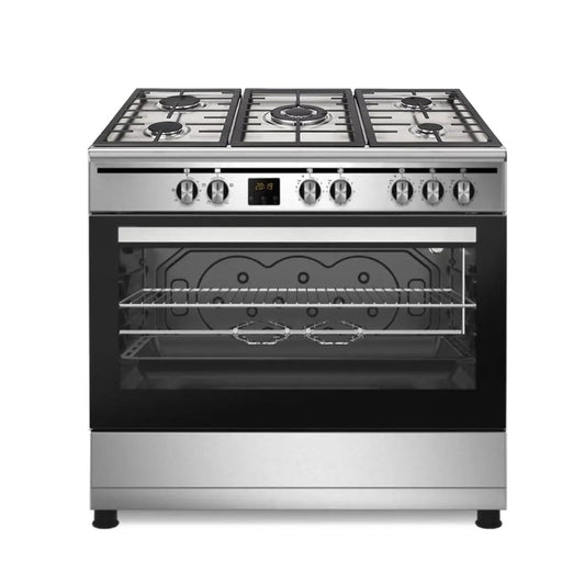 CUISINIERE ENDURO 90X60 PROFESSIONELLE A GAZ AVEC AFFICHAGE NUMERIQUE GRIS RGC90X60S