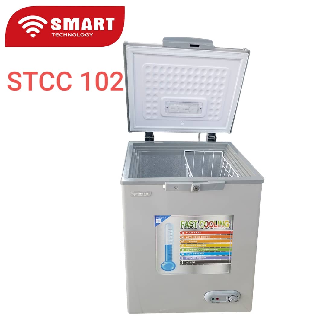 CONGELATEUR SMART TECHNOLOGY HORIZONTAL 102 LITRES GRIS STCC102 CONGELATEUR SMART TECHNOLOGY HORIZONTAL 102 LITRES GRIS STCC102