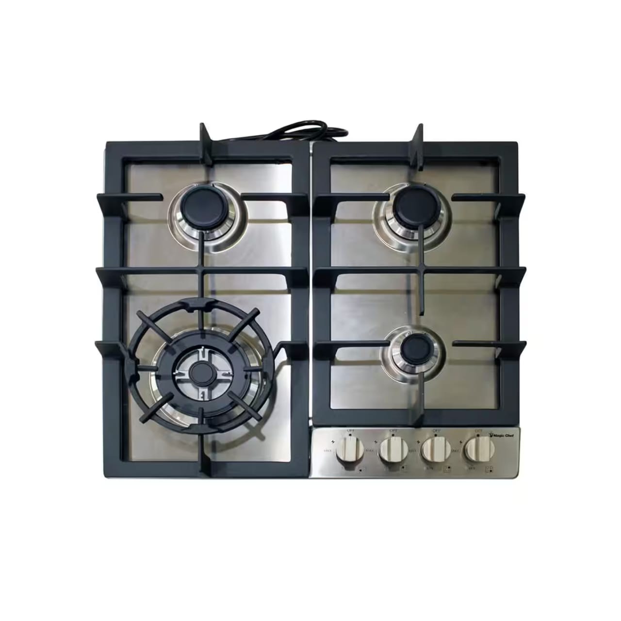 PLAQUE ENCASTRABLE MAGIC CHEF 4FEUX 60X60 A GAZ INOX MCSCTG24S PLAQUE ENCASTRABLE MAGIC CHEF 4FEUX 60X60 A GAZ INOX MCSCTG24S