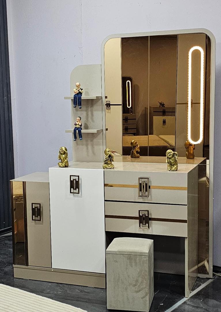 CHAMBRE A COUCHER 6BATTANTS 6PIECES BEIGE LORA CHAMBRE A COUCHER 6BATTANTS 6PIECES BEIGE LORA