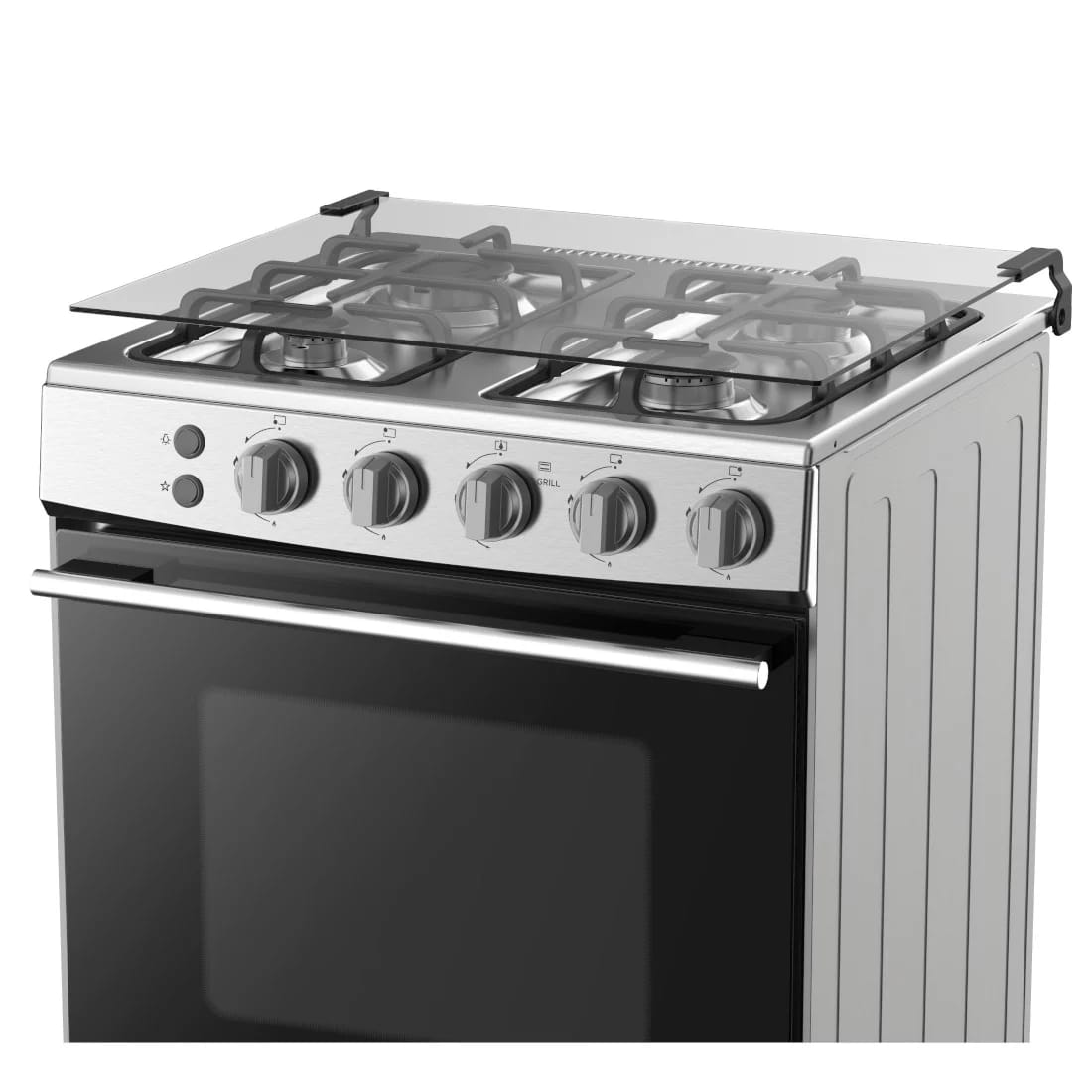CUISINIERE HISENSE 4FEUX 60X60 A GAZ INOX HFG60121X CUISINIERE HISENSE 4FEUX 60X60 A GAZ INOX HFG60121X