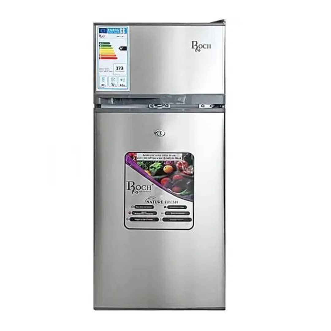Réfrigérateur ROCH 2 portes 100 litres gris RFR125DTW Réfrigérateur ROCH 2 portes 100 litres gris RFR125DTW