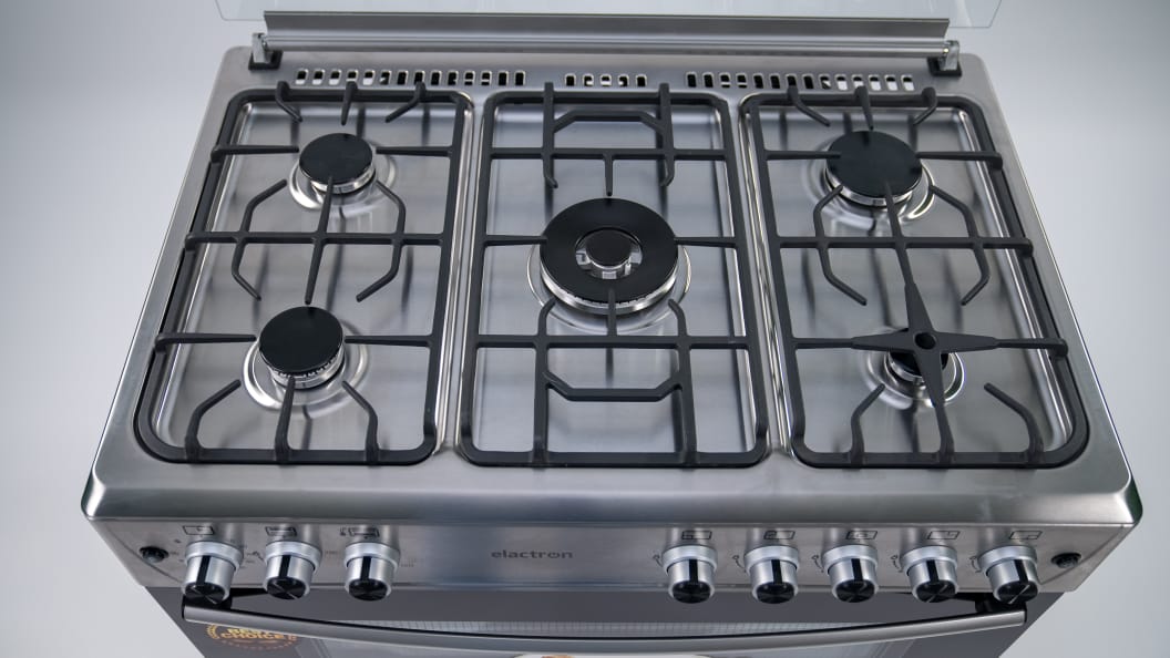 CUISINIERE ELACTRON 5FEUX 90X60 INOX EL6090 CUISINIERE ELACTRON 5FEUX 90X60 INOX EL6090