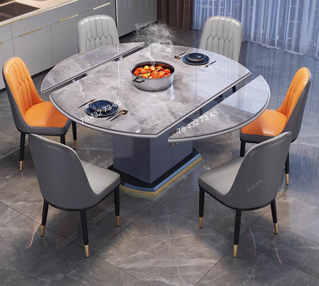 Table A Manger - Marbre - Gris Table A Manger - Marbre - Gris