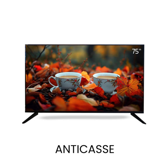 TELEVISEUR WIWLIL 75" SMART ANDROID 4K ULTRA HD ANTICASSE