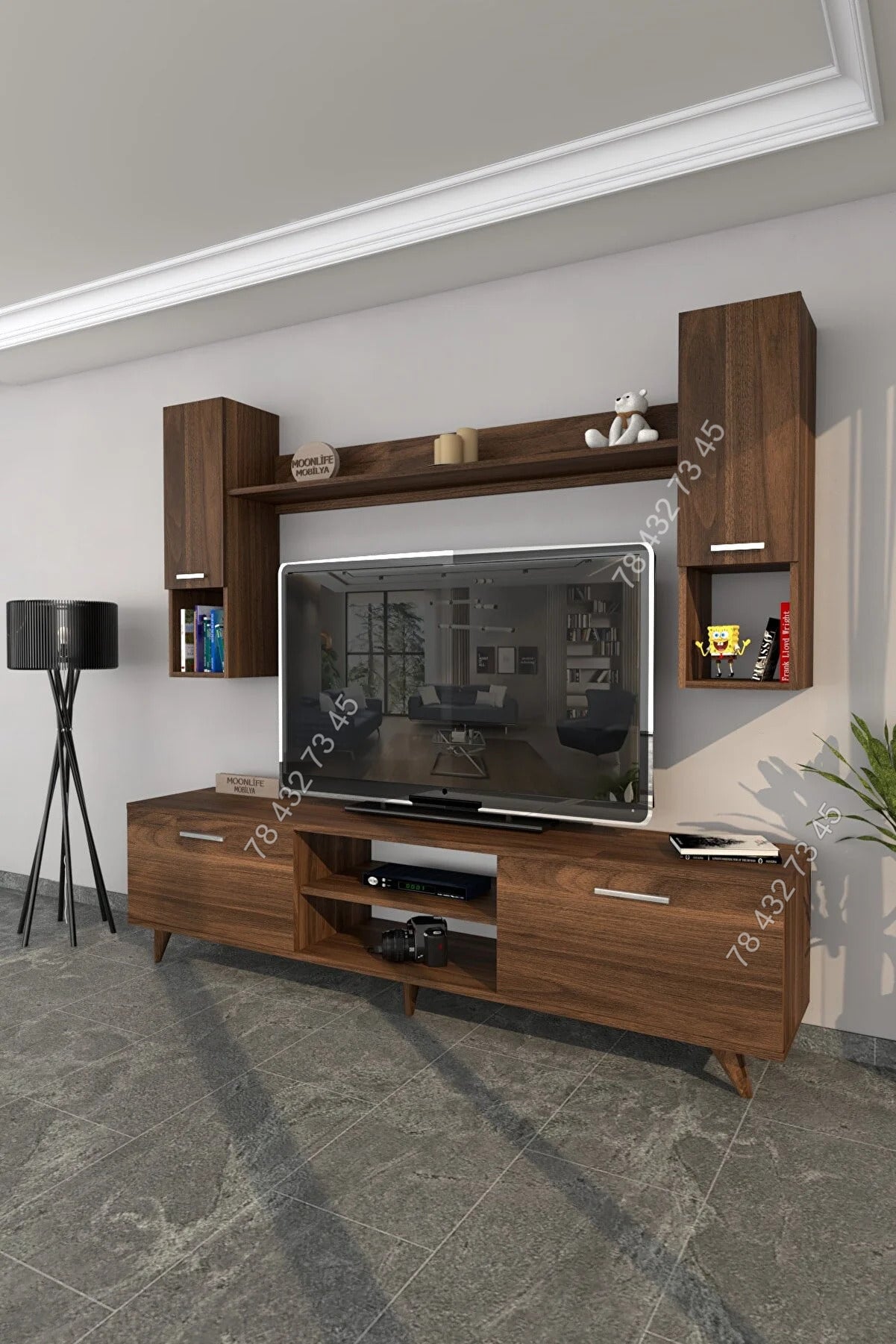 Meuble TV Marron - 1m80 Meuble TV Marron - 1m80