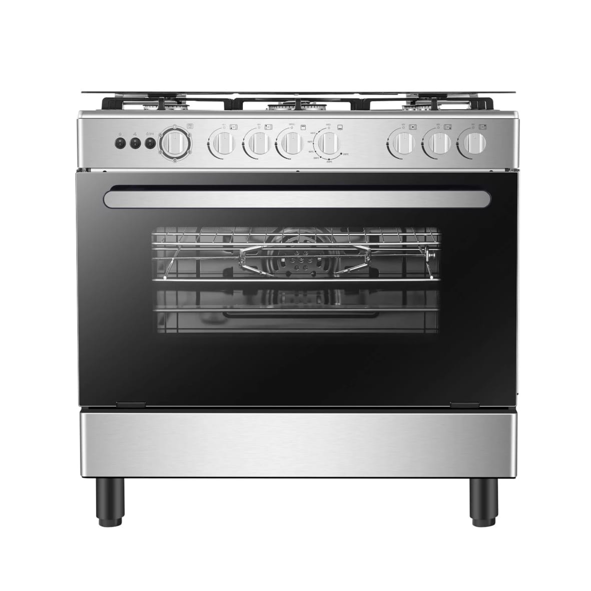 CUISINIERE HISENSE 5FEUX 90X60 A GAZ GRIS HFG90335RX CUISINIERE HISENSE 5FEUX 90X60 A GAZ GRIS HFG90335RX