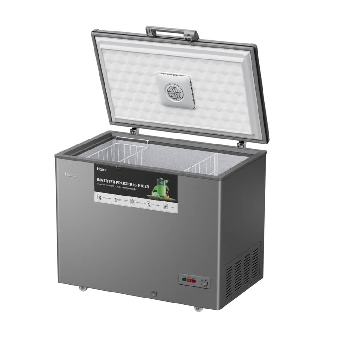 CONGELATEUR HAIER HORIZONTAL 400LITRES INVERTER GRIS 328VS CONGELATEUR HAIER HORIZONTAL 400LITRES INVERTER GRIS 328VS