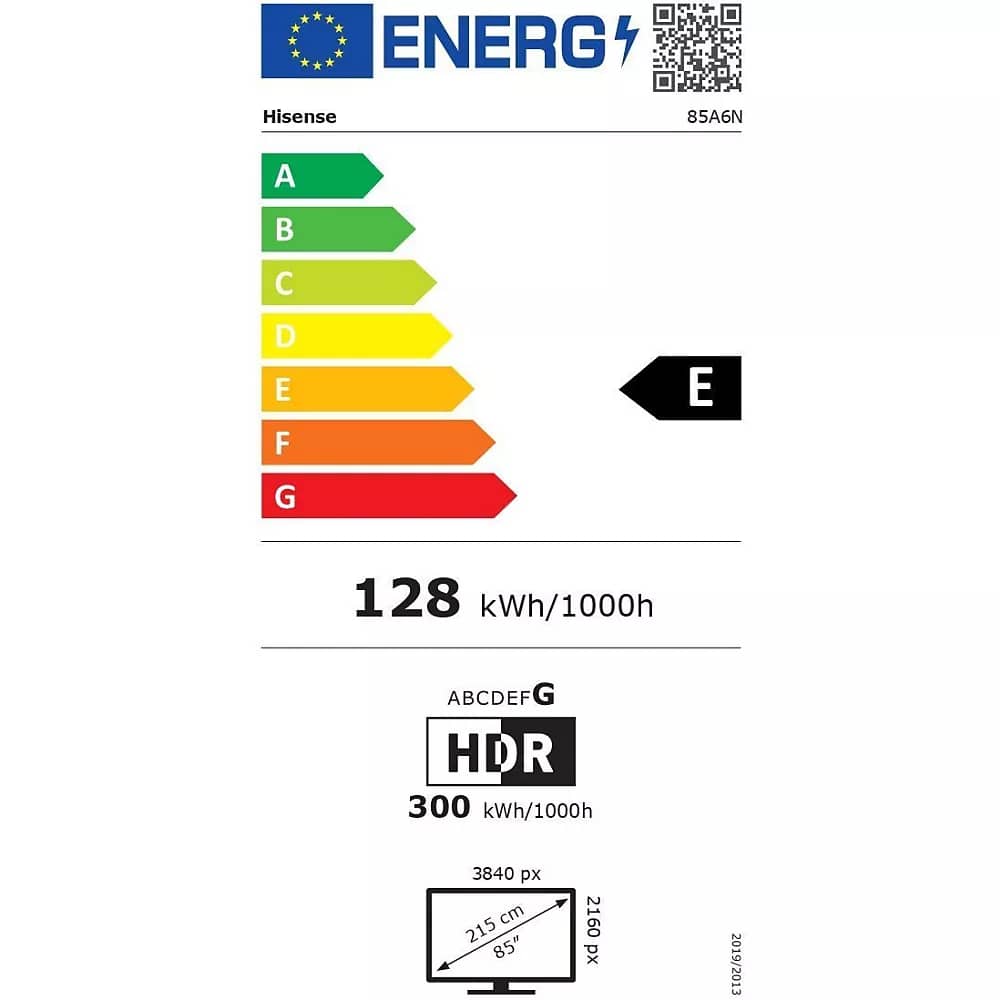 TELEVISEUR HISENSE 85" LED SMART VIDAA UHD 4K 85A6N TELEVISEUR HISENSE 85" LED SMART VIDAA UHD 4K 85A6N
