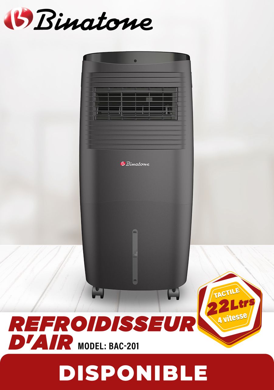 VENTILATEUR BINATONE A EAU HUMIDIFICATEUR 20LITRES BAC20L VENTILATEUR BINATONE A EAU HUMIDIFICATEUR 20LITRES BAC20L