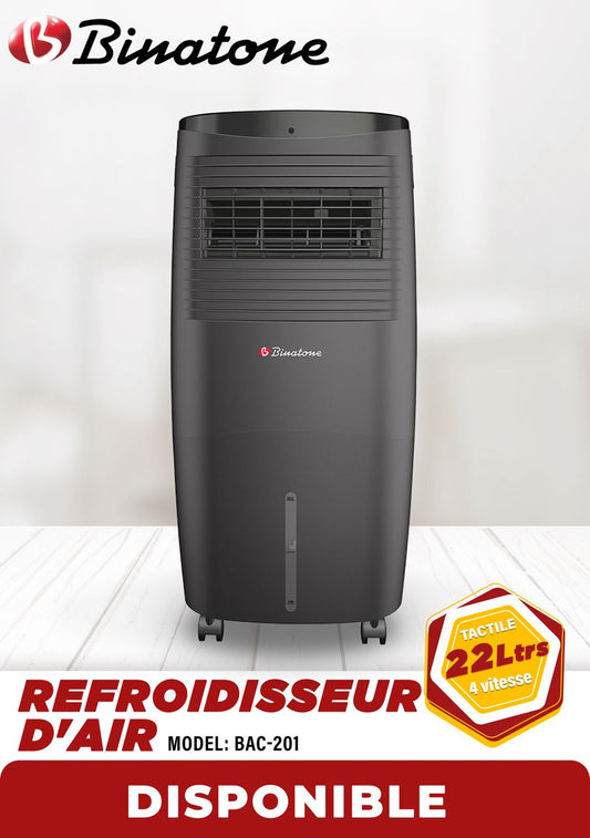 VENTILATEUR BINATONE A EAU HUMIDIFICATEUR 20LITRES BAC20L