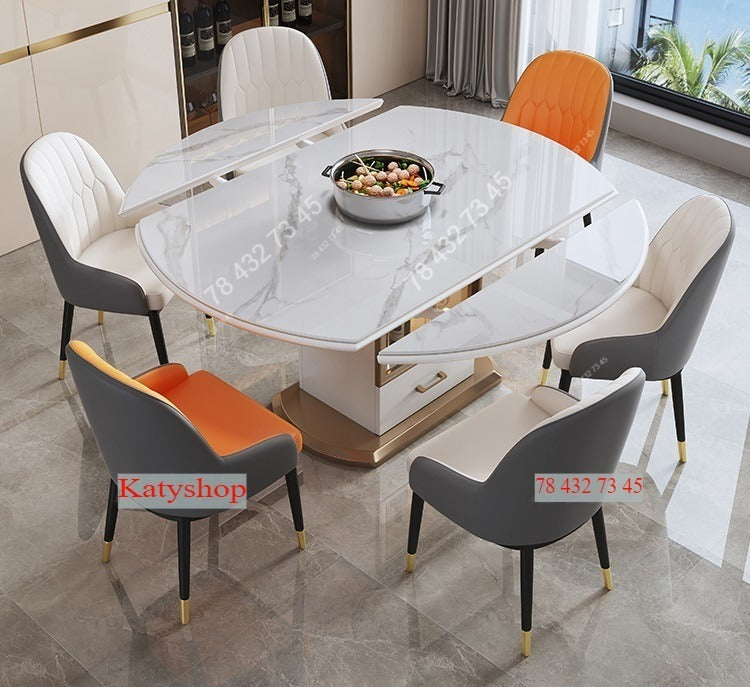 TAble A Manger - Marbre - Blanc TAble A Manger - Marbre - Blanc