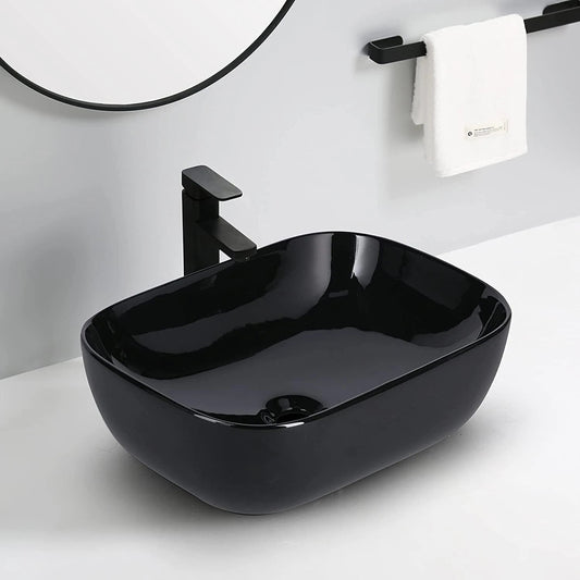 Lavabo en céramique type rond ou carré: Pour Salles de bain compactes ou spacieuses