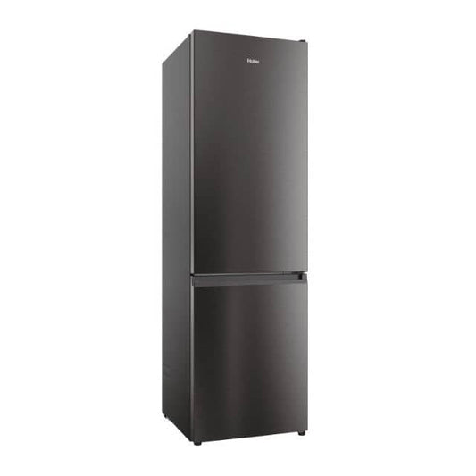 Réfrigérateur HAIER combine 3tiroirs 350 litres noir gris HRF390BS