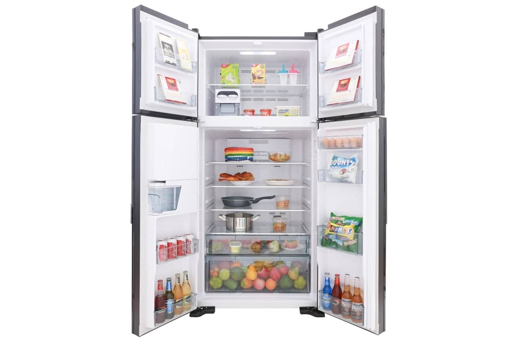 Réfrigérateur HITACHI 4 portes 550 litres avec fontaine noir RW690P7PB Réfrigérateur HITACHI 4 portes 550 litres avec fontaine noir RW690P7PB
