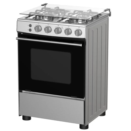 CUISINIERE HISENSE 4FEUX 60X60 A GAZ INOX HFG60121X