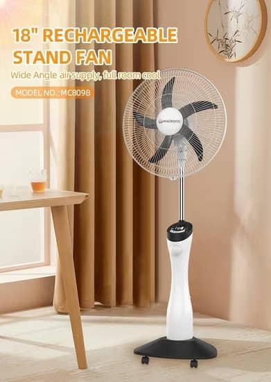 Ventilateur rising rechargeable RS8098 Ventilateur rising rechargeable RS8098