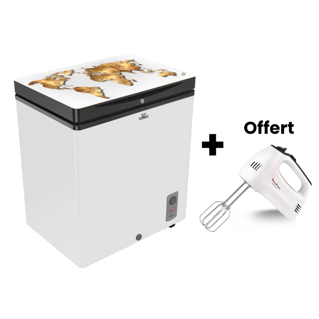 CONGELATEUR WALTON COFFRE 145LITRES BLEU WCF1D5DELXX + BATTEUSE OFFERT CONGELATEUR WALTON COFFRE 145LITRES BLEU WCF1D5DELXX + BATTEUSE OFFERT