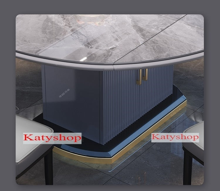 Table A Manger - Marbre - Gris Table A Manger - Marbre - Gris