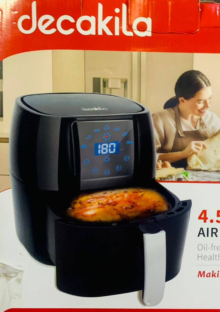 AIR FRYER DECAKILA à AIR digital 2 pièces 4,5 litre noir KEEC039B AIR FRYER DECAKILA à AIR digital 2 pièces 4,5 litre noir KEEC039B