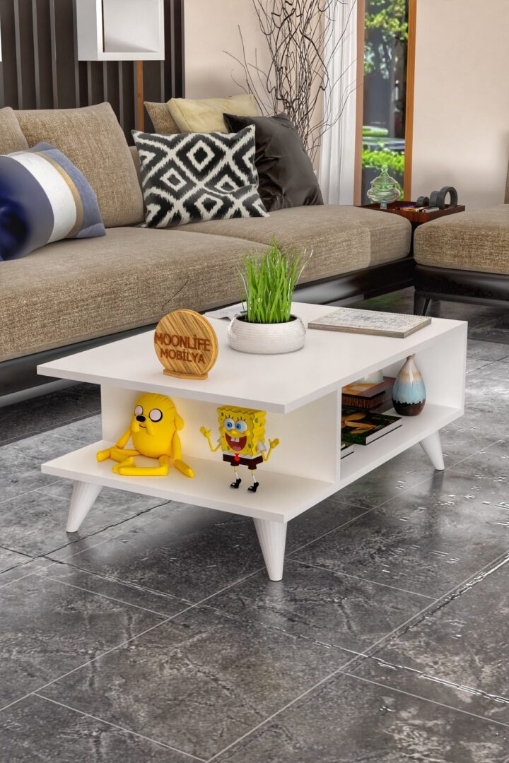 Table Basse - Blanc Table Basse - Blanc