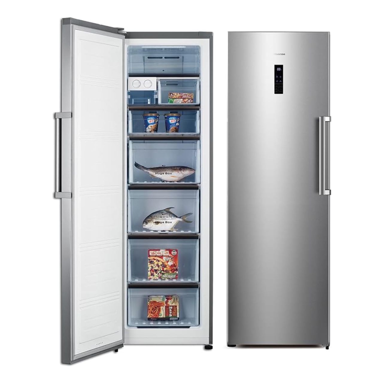 CONGELATEUR HISENSE VERTICAL 7TIROIRS 274L NOFROST GRIS RS34WC CONGELATEUR HISENSE VERTICAL 7TIROIRS 274L NOFROST GRIS RS34WC