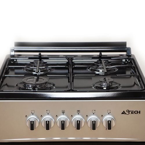 CUISINIERE ASTECH 4FEUX 60X60 A GAZ AVEC FOUR A GAZ GRIS CK60LDRM CUISINIERE ASTECH 4FEUX 60X60 A GAZ AVEC FOUR A GAZ GRIS CK60LDRM