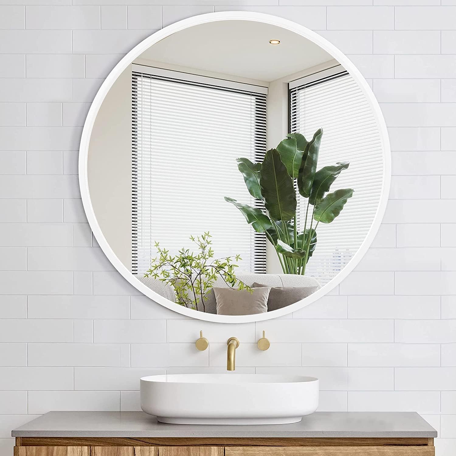 Miroir Contour Blanc Miroir Contour Blanc
