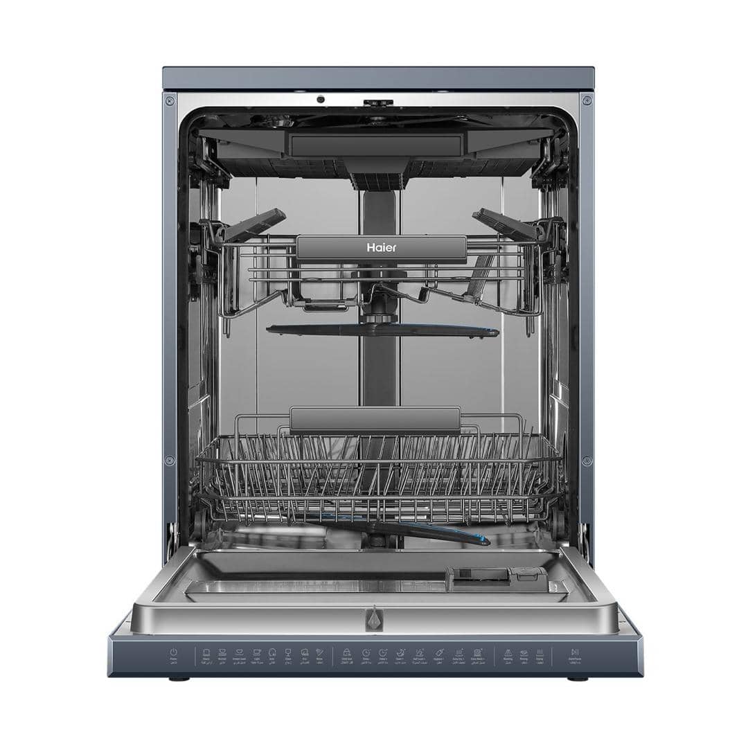 LAVE VAISSELLE HAIER 15 COUVERTS GRIS CLAIR HBWE15366SS1QA LAVE VAISSELLE HAIER 15 COUVERTS GRIS CLAIR HBWE15366SS1QA