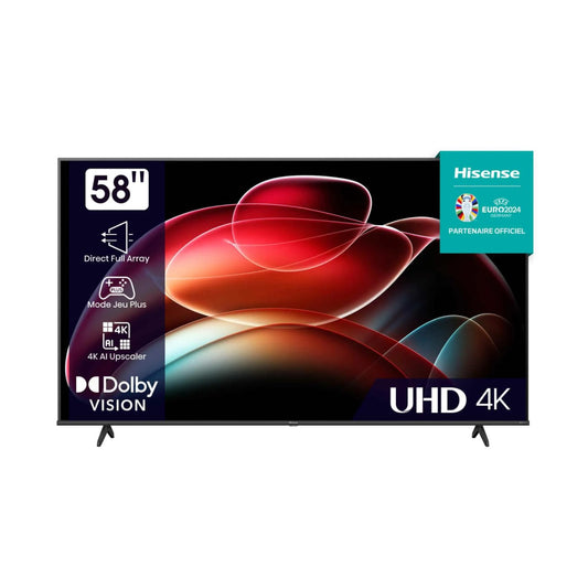 TELEVISEUR HISENSE 58" LED UHD 4K SMART VIDAA 58A6K