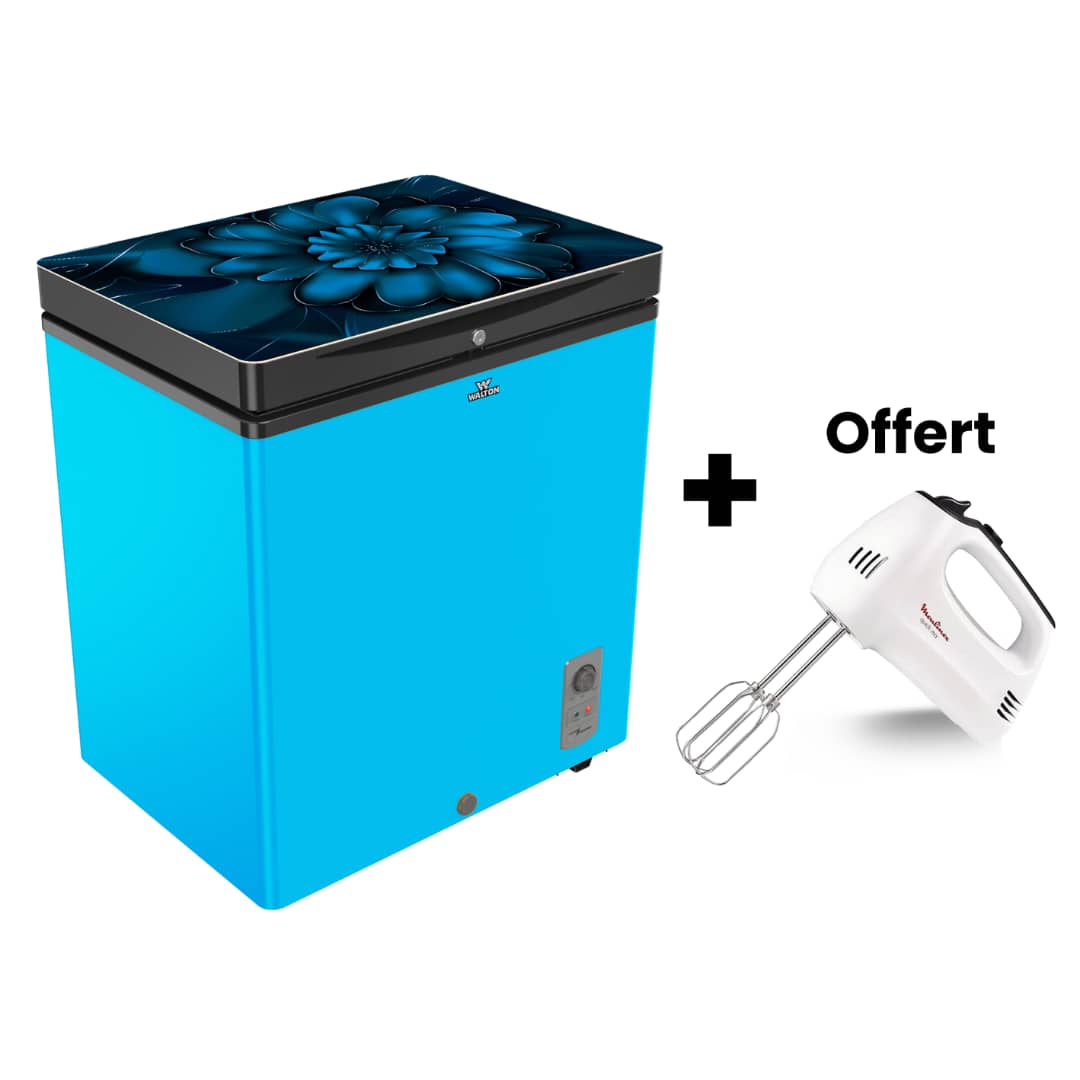 CONGELATEUR WALTON COFFRE 145LITRES BLEU WCF1D5DELXX + BATTEUSE OFFERT CONGELATEUR WALTON COFFRE 145LITRES BLEU WCF1D5DELXX + BATTEUSE OFFERT