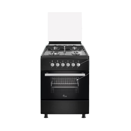 Cuisinière CAC 4feux 60X60 Noir CAC60