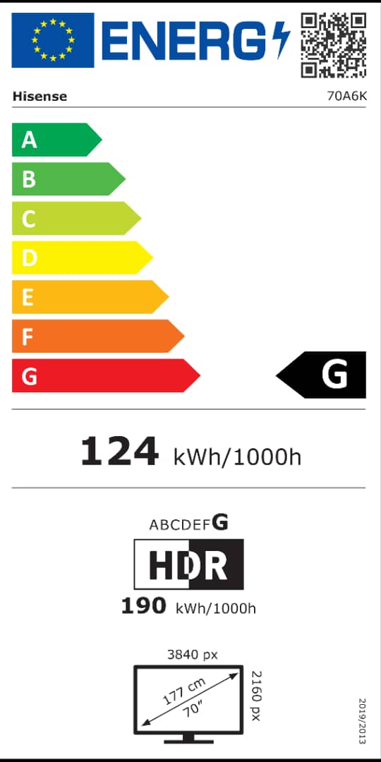 TELEVISEUR HISENSE 70" LED SMART UHD 4K 70A6K TELEVISEUR HISENSE 70" LED SMART UHD 4K 70A6K