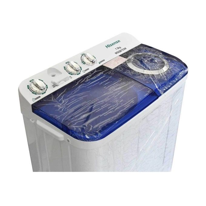MACHINE A LAVER HISENSE 7KG SEMI AUTOMATIQUE TWINTUB WSQB753W MACHINE A LAVER HISENSE 7KG SEMI AUTOMATIQUE TWINTUB WSQB753W