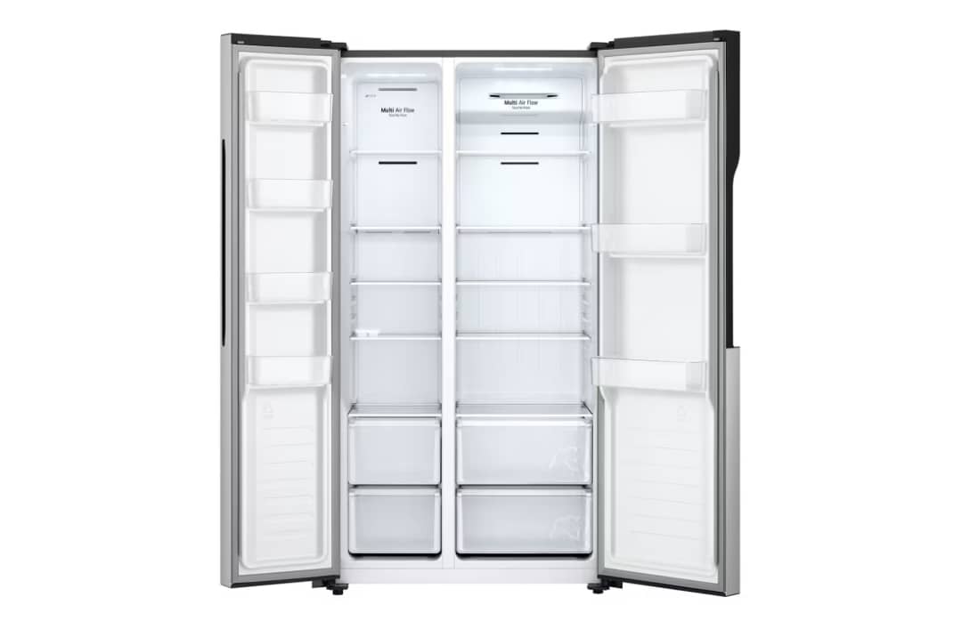 REFRIGERATEUR LG SIDE BY SIDE 2portes 519 LITRES GRIS GCFB507PQAM REFRIGERATEUR LG SIDE BY SIDE 2portes 519 LITRES GRIS GCFB507PQAM