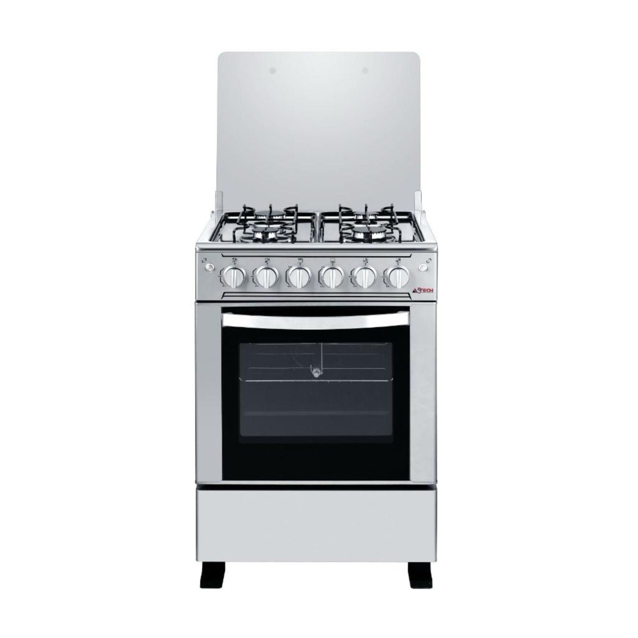 CUISINIERE ASTECH 4FEUX 60X60 A GAZ AVEC FOUR A GAZ INOX MIS CSI60MS CUISINIERE ASTECH 4FEUX 60X60 A GAZ AVEC FOUR A GAZ INOX MIS CSI60MS