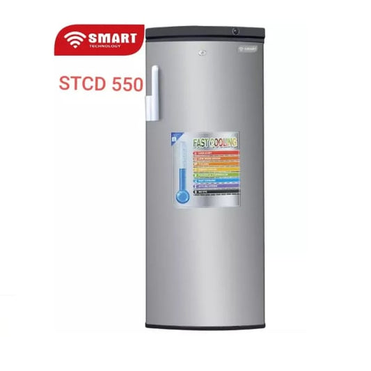 CONGELATEUR SMART TECHNOLOGY VERTICAL 7TIROIRS 280LITRES PLAQUE ALUMINIUM GRIS STCD550