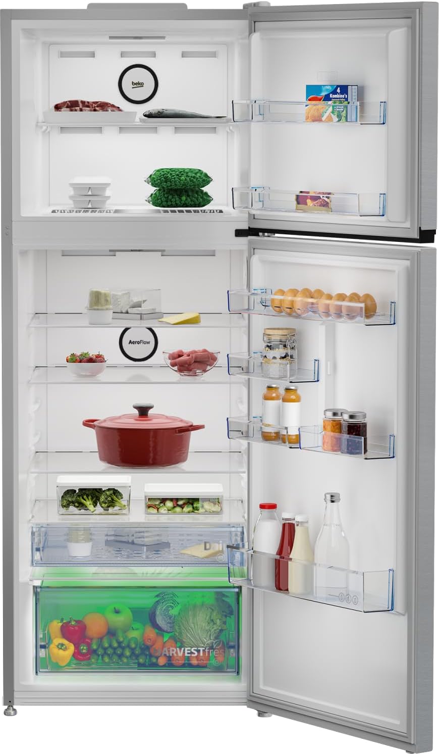 Réfrigérateur BEKO 2portes 590litres INVERTER NOFROST A++ gris RDNE66H Réfrigérateur BEKO 2portes 590litres INVERTER NOFROST A++ gris RDNE66H