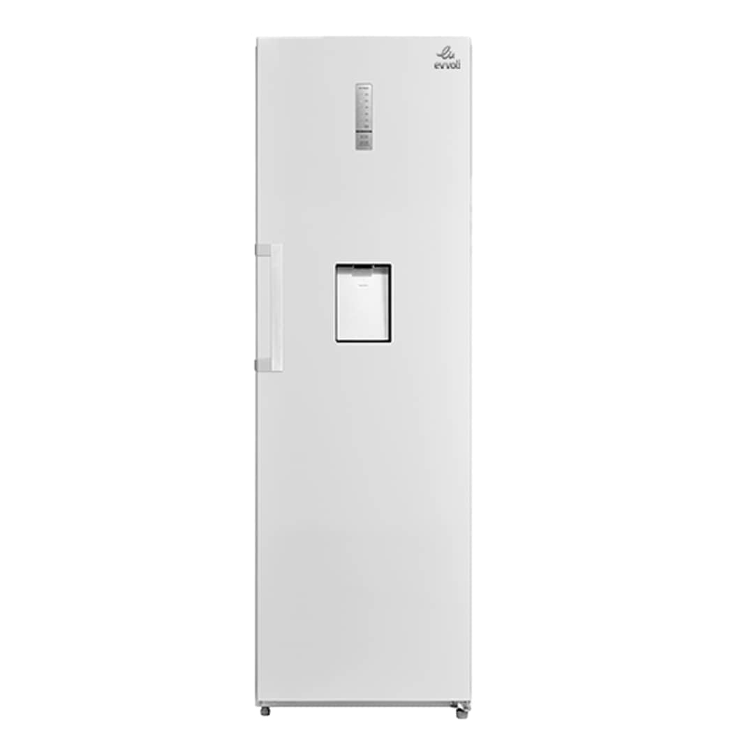 Réfrigérateur EVVOLI vertical 1porte 8tiroirs 390 litres avec fontaine Nofrost blanc EVRFMU390LW Réfrigérateur EVVOLI vertical 1porte 8tiroirs 390 litres avec fontaine Nofrost blanc EVRFMU390LW