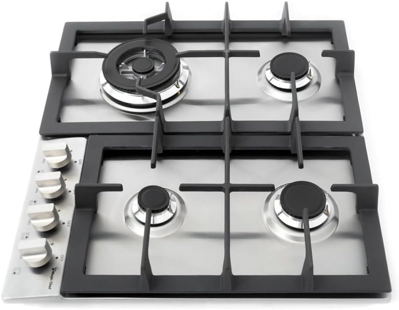 PLAQUE ENCASTRABLE MAGIC CHEF 4FEUX 60X60 A GAZ INOX MCSCTG24S PLAQUE ENCASTRABLE MAGIC CHEF 4FEUX 60X60 A GAZ INOX MCSCTG24S