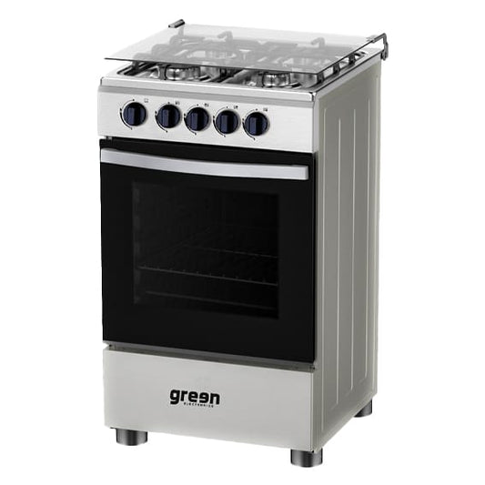 CUISINIERE GREEN 4FEUX 50X50 A GAZ GRIS GN50G