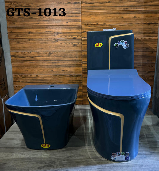 Ensemble Lavabo + Chaise Anglaise - Gris