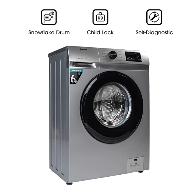 Machine A Laver Hisense 6 kg Gris Machine A Laver Hisense 6 kg Gris
