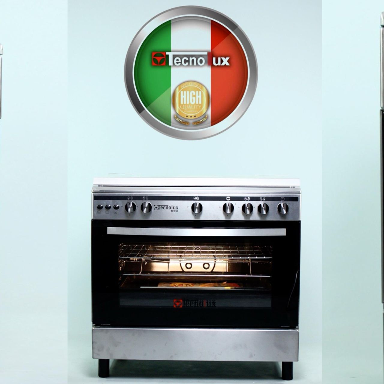 Cuisinière Technolux 5 Feux 90 x 60 Inox Cuisinière Technolux 5 Feux 90 x 60 Inox